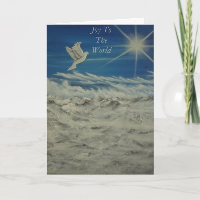 Cartão De Festividades Joy To The World (Frente)
