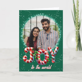 Cartão De Festividades Joy To The World Christmas Photo