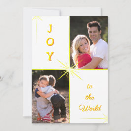 Cartão De Festividades Joy To The World Christmas Photo Saudação