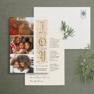 Cartão De Festividades "Joy to the World", multifotofotofotofoqueiro bobo