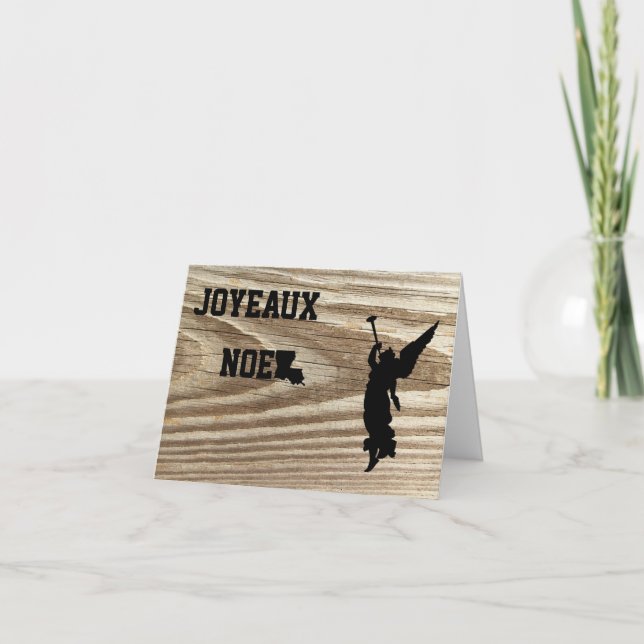 Cartão De Festividades Joyeaux Noel Louisiana Cajun Christmas Card (Frente)