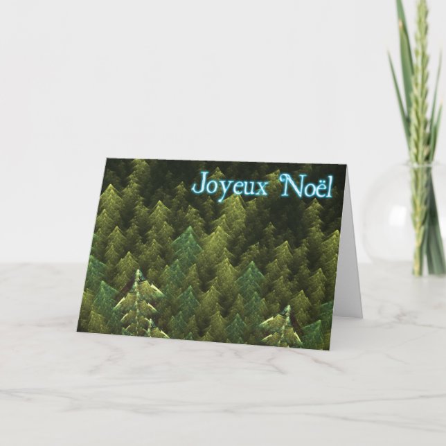Cartão De Festividades Joyeux Noё l - Floresta Escura (Frente)