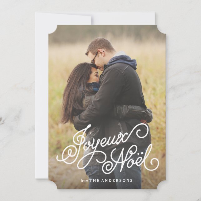 Cartão De Festividades Joyeux Noel (Frente)