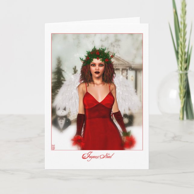 Cartão De Festividades Joyeux Noel (Frente)
