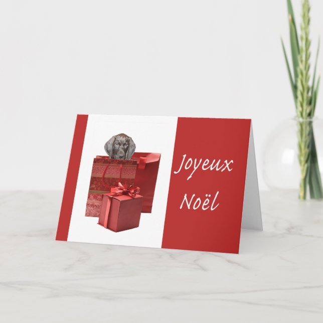 Cartão De Festividades Joyeux Noël german ponteiro curto (Frente)