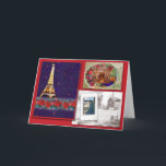 CARTÃO DE FESTIVIDADES JOYEUX NOEL NOTRE DAME GREETING<br><div class="desc">postcard from paris,  french theme christmas greeting,  My Paris ramblings with paris sights and meticulous hand drawn landscapes by judithchengart</div>
