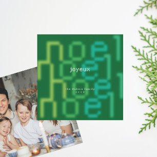 CARTÃO DE FESTIVIDADES JOYEUX NOEL TECH FONT FOTO NATAL