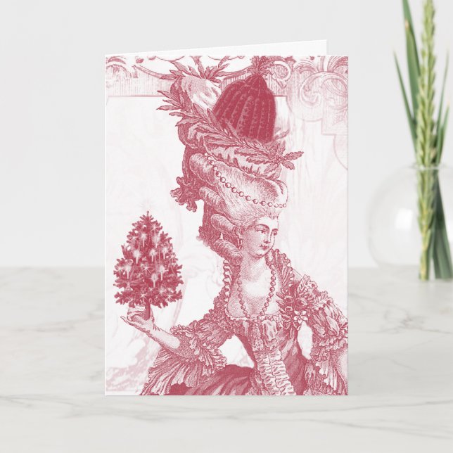 Cartão De Festividades Joyeux Noel (vermelho) (Frente)