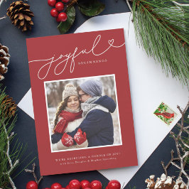 Cartão De Festividades Joyful Beginnings Christmas Pregnancy Announcement