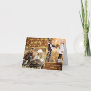 Cartão De Festividades Joyful Deseja a saudação Dourada da imagem russa 3