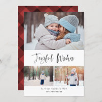 Joyful Deseja o Natal do Script de Pincel Moderno