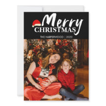 Joyful Elegant moderna, uma foto de Natal