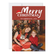 Joyful Elegant moderna, uma foto de Natal