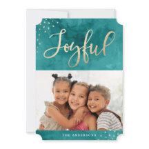 Joyful Gold | Holiday Photo Card