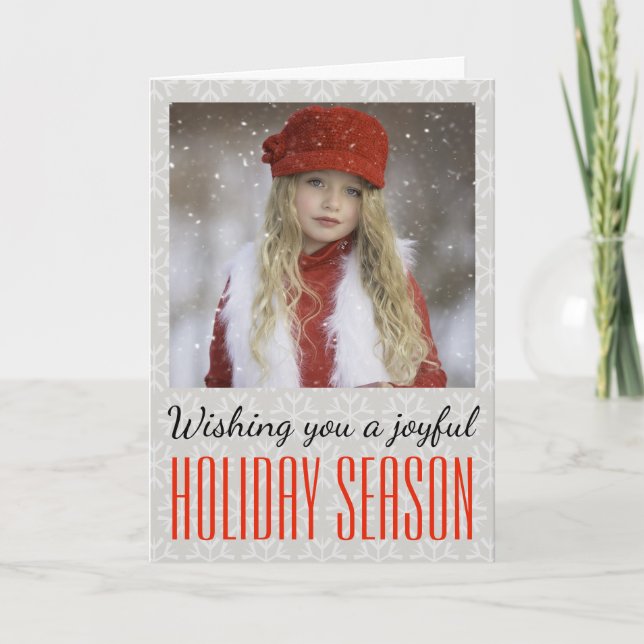 Cartão De Festividades Joyful Holiday Season Card - Holidayzfordayz (Frente)