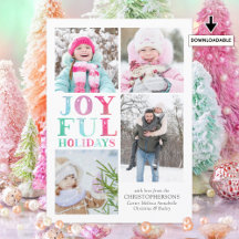 JOYFUL HOLIDAYS 4 Fotos Pastel Colorido