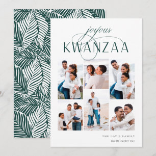 Cartão De Festividades Joyous Flourish   6 Colagem de Fotografias Kwanzaa