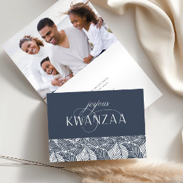 Cartão De Festividades Joyous Flourish | Dentro Foto dobrada Kwanzaa