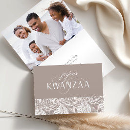 Cartão De Festividades Joyous Flourish | Dentro Foto dobrada Kwanzaa