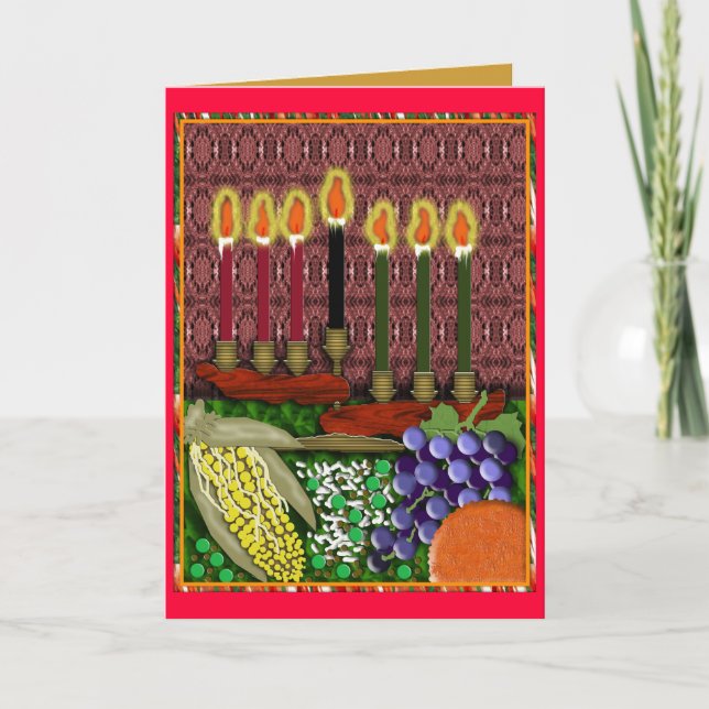 Cartão De Festividades joyous kwanzaa (Frente)