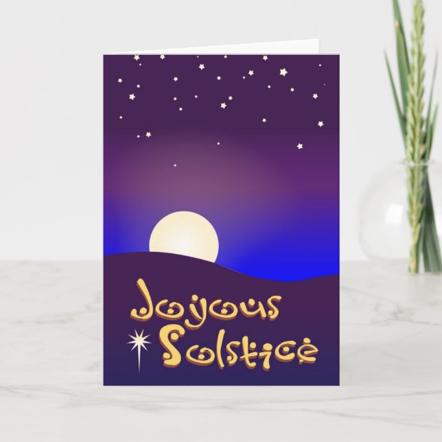 Cartão De Festividades Joyous Solstice Card (Frente)