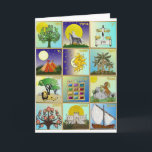 Cartão De Festividades Judaica 12 Tribes of Israel Art<br><div class="desc">You are viewing The Lee Hiller Design Collection. Apparel,  Gifts & Collectibles  Lee Hiller Photography or Digital Art Collection. You can view her Nature photography at http://HikeOurPlanet.com/ and follow her hiking blog within Hot Springs National Park.</div>