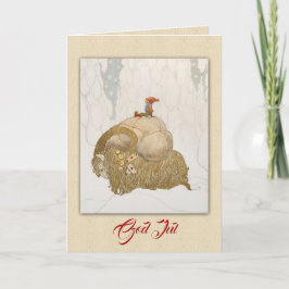 Cartão De Festividades Julbocken by John Bauer (1912)