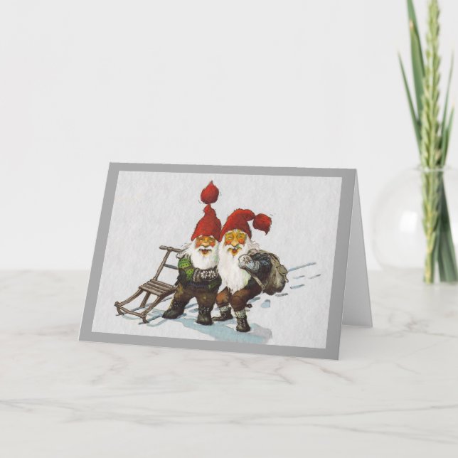 Cartão De Festividades Julenisse Friends Sledim (Frente)