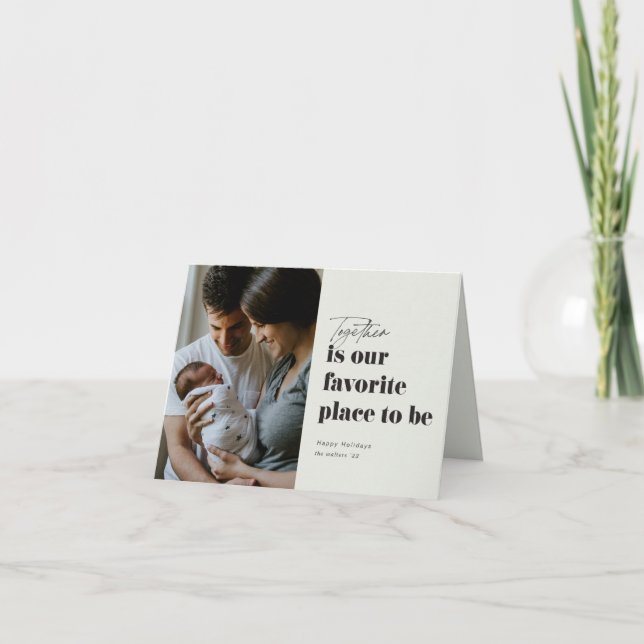 Cartão De Festividades Juntos é o nosso lugar favorito foto (Frente)