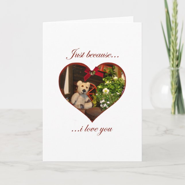 Cartão De Festividades just because card (Frente)