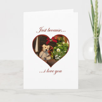 Cartão De Festividades just because card