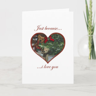 Cartão De Festividades Just because - collecting the tree