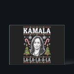 Cartão De Festividades Kamala Harris Natal 2024 Comma La Xmas<br><div class="desc">Kamala Harris Natal 2024 Comma La Xmas</div>