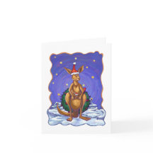 Kangaroo Christmas Starry Night