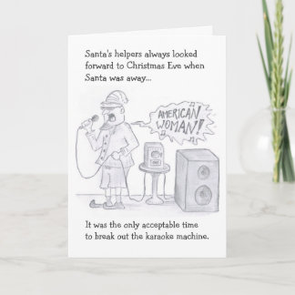 Cartão De Festividades Karaoke Holiday