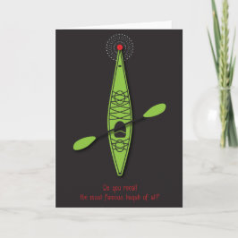 Cartão De Festividades Kayak Red Nose Christmas card