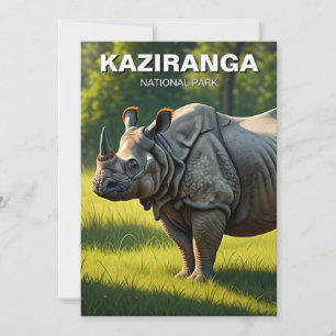 Cartão De Festividades Kaziranga National Park Assam India Viagem