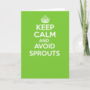Cartão De Festividades keep calm and carry on greetings card - SPROUTS