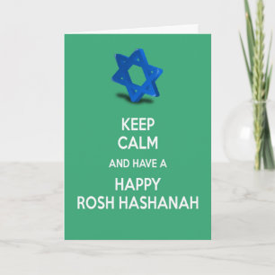 Cartão De Festividades Keep calm and have a Happy Rosh Hashannah