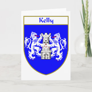 Cartão De Festividades Kelly Coat of Arms/Family Crest