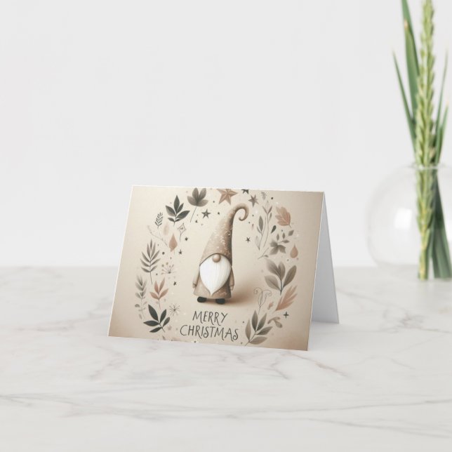 Cartão De Festividades Kerstkaart kabouter (Frente)