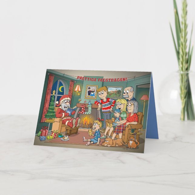 Cartão De Festividades Kerstverhalen van de kerstman voor de hele familie (Frente)