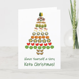 Cartão De Festividades Keto Natal