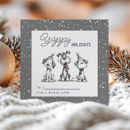 Cartão De Festividades Kids Classroom Dog Themed Yappy Holidays