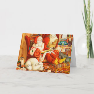 Cartão De Festividades Kid's Custom Santa Claus or Father Christmas