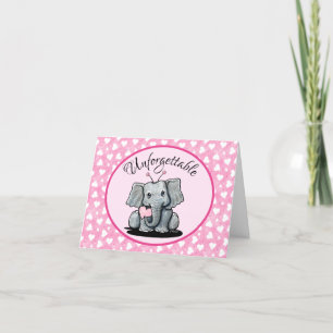 Cartão De Festividades KiniArt Elefante Dia dos Namorados 