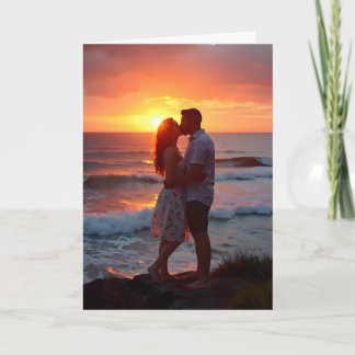 Cartão De Festividades Kiss Valentine's Day Card