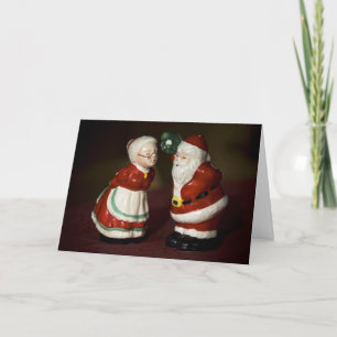Cartão De Festividades Kissing Santa