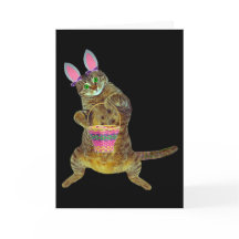 Kitty with Easter basket