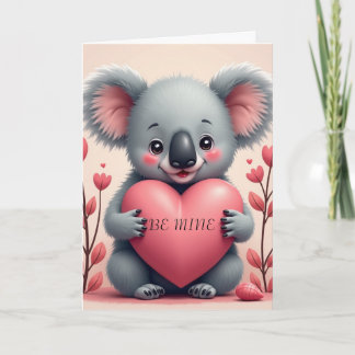 Cartão De Festividades Koala Love Folded Valentine Card